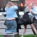 Bagarre entre un couple de vieux et 2 femmes ivres (VIDEO)