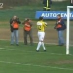 Un gardien de football écarte un chat du terrain et écope d’un carton  (VIDEO)