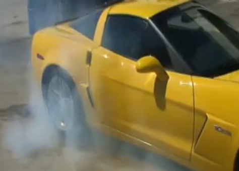 burnout corvette z06