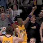 Kobe Bryant marque un 3 points au Buzzer et donne la victoire aux Lakers (VIDEO)