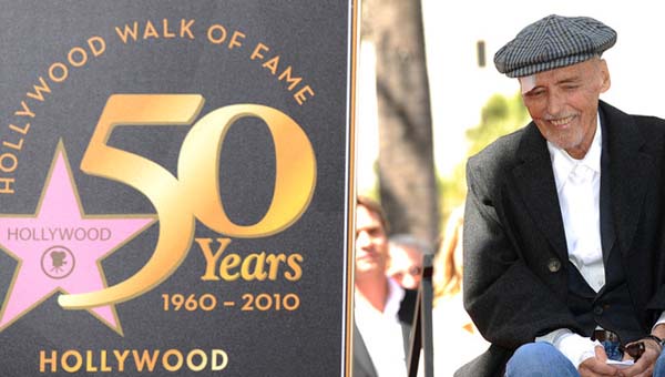 Gravement malade, Dennis Hopper reçoit son Etoile sur Hollywood Bvd (VIDEO)
