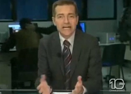 bagarre en direct jt italien