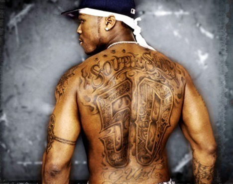 Cent Tattoos on 50 Cent Tattoo