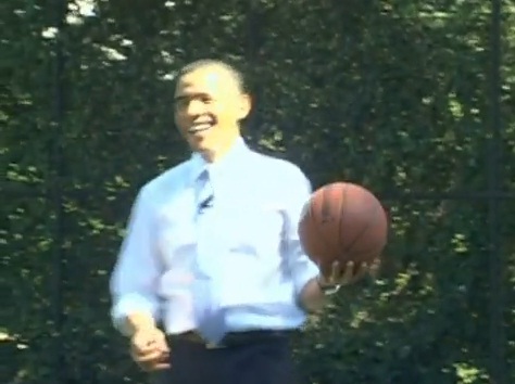 Obama affronte un champion de NBA au basket (VIDEO)