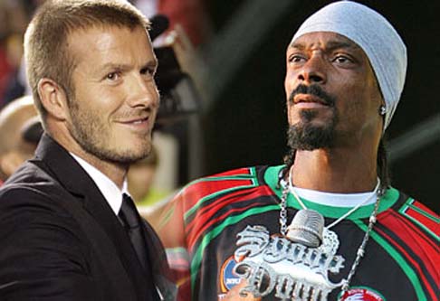 David Beckham se met au rap avec Snoop Dogg comme prof