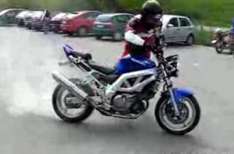 Motard burn fail