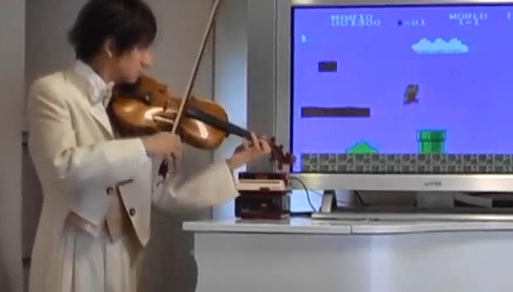 Musique de Super Mario au violon (VIDEO)