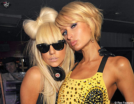 Lady GaGa clash Paris Hilton