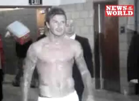David Beckham s'énerve contre un supporter !