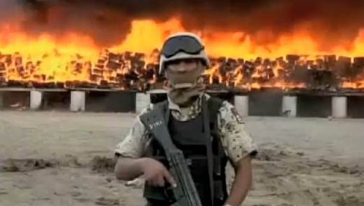 Mexique : l’armée brûle plus de 134 tonnes de cannabis (VIDEO)