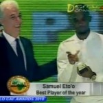Samuel Eto&rsquo;o élu joueur africain de l&rsquo;année 2010 (VIDEO)