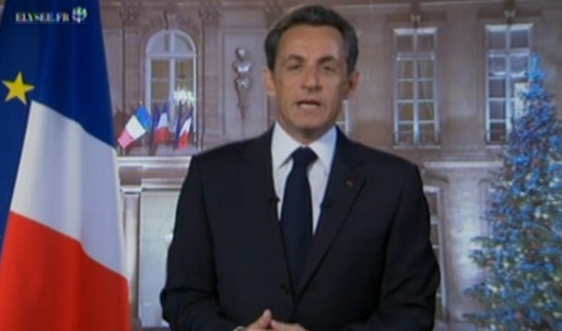 Voeux du Président Nicolas Sarkozy aux Français pour 2011 (VIDEO)