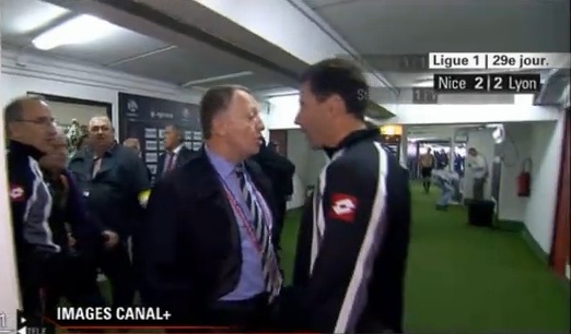 Clash entre Aulas et l’entraîneur adjoint de Nice (VIDEO)