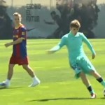 Justin Bieber, son entraînement avec le Barça (VIDEO)