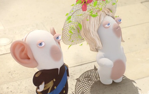 Les lapins crétins s’invitent au mariage de Kate et William (VIDEO)