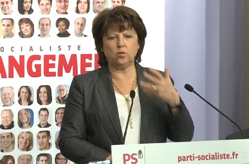 Présidentielle 2012 : Martine Aubry a présenté le programme du PS (VIDEO)