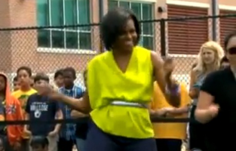 Michelle Obama dancing