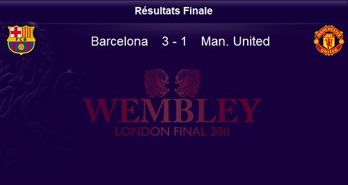 Finale Ligue des Champions : Barcelone 3-1 Manchester United (RESUME)