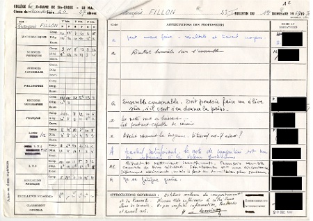 bulletins scolaires fillon