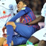 David Villa se fracture le tibia gauche (VIDEO)