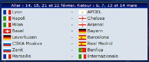 ligue des champions tirage au sort