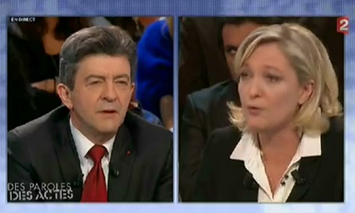 Clash : Marine Le Pen / Jean-Luc Mélenchon (VIDEO)