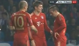Ribéry plays rock scissor paper