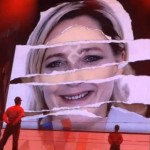 Marine Le Pen avec une croix gammée sur le front au concert de Madonna (VIDEO)
