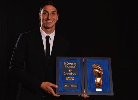Zlatan Ibrahimovic remporte le Golden Foot Award 2012 (VIDEO)