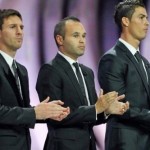 FIFA Ballon d&rsquo;Or 2012 : Ronaldo, Iniesta et Messi en course pour le Ballon d&rsquo;Or