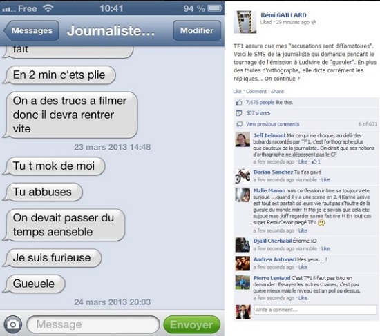remi gaillard sms confessions intimes