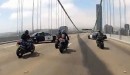 Bikers vs police