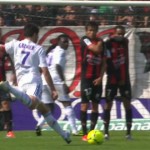 Magnifique coup franc de Clément Grenier contre Rennes
