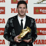 Messi reçoit son troisième Soulier d&rsquo;Or (VIDEO)