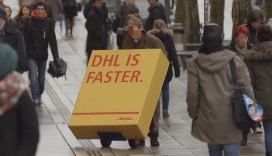 DHL is faster prank