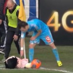 Sochaux-OM : Un poupée Betty Boop lancée sur Mathieu Valbuena (VIDEO)