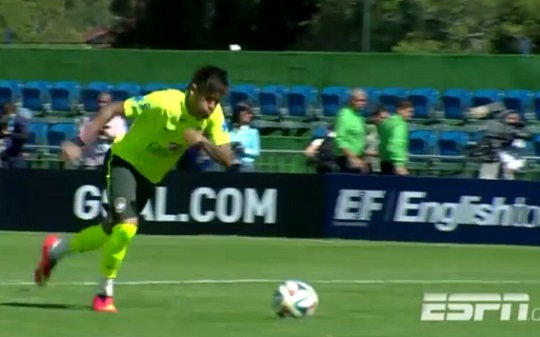 La feinte de Neymar sur penalty (VIDEO)