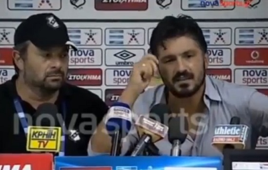 Gattuso pète un câble en conférence de presse (vidéo)