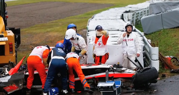 Jules Bianchi : les premières images de son terrible accident (vidéo)