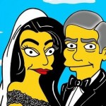 Le mariage de George Clooney et Amal Alamuddin version Simpson (photos)