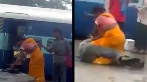 Une indienne défonce un homme qui l’importune à la gare (vidéo)
