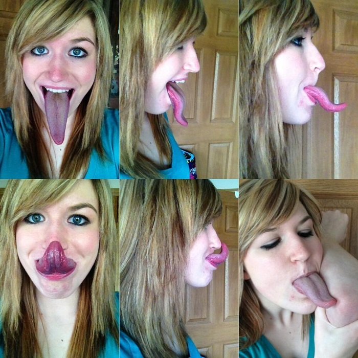 Adrianne Lewis tongue