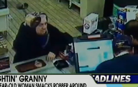 Une mamie de 75 ans attaque un voleur (VIDEO)