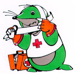 Il se boit une bière en attendant les secours