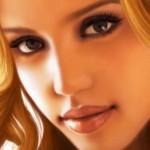 Jessica Alba speed painting by Stephanie Valentin (VIDEO)