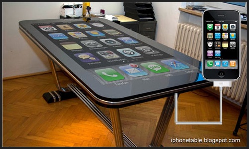 La table iPhone (PHOTOS ET VIDEO)