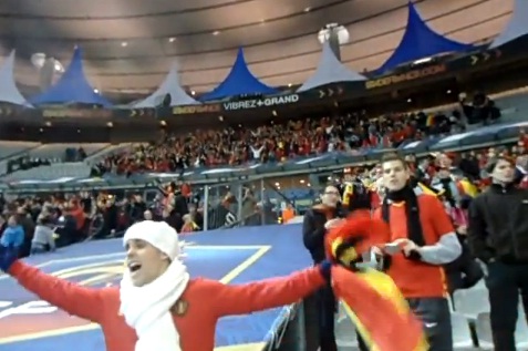 Quand des supporters belges chambrent Ribéry avec Zahia (VIDEO)