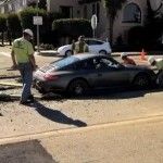 Il roule dans du ciment frais avec sa Porsche 911 ! (VIDEO)