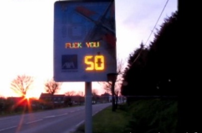 France : Le radar qui disait &laquo;&nbsp;Fuck You&nbsp;&raquo; aux automobilistes pressés (VIDEO)