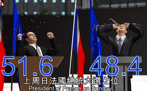 La victoire de François Hollande en 3D (VIDEO)